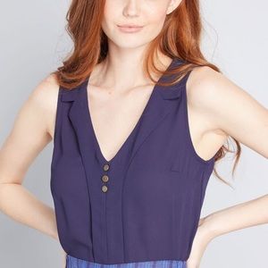ModCloth Unrivaled Enjoyment sleeveless top